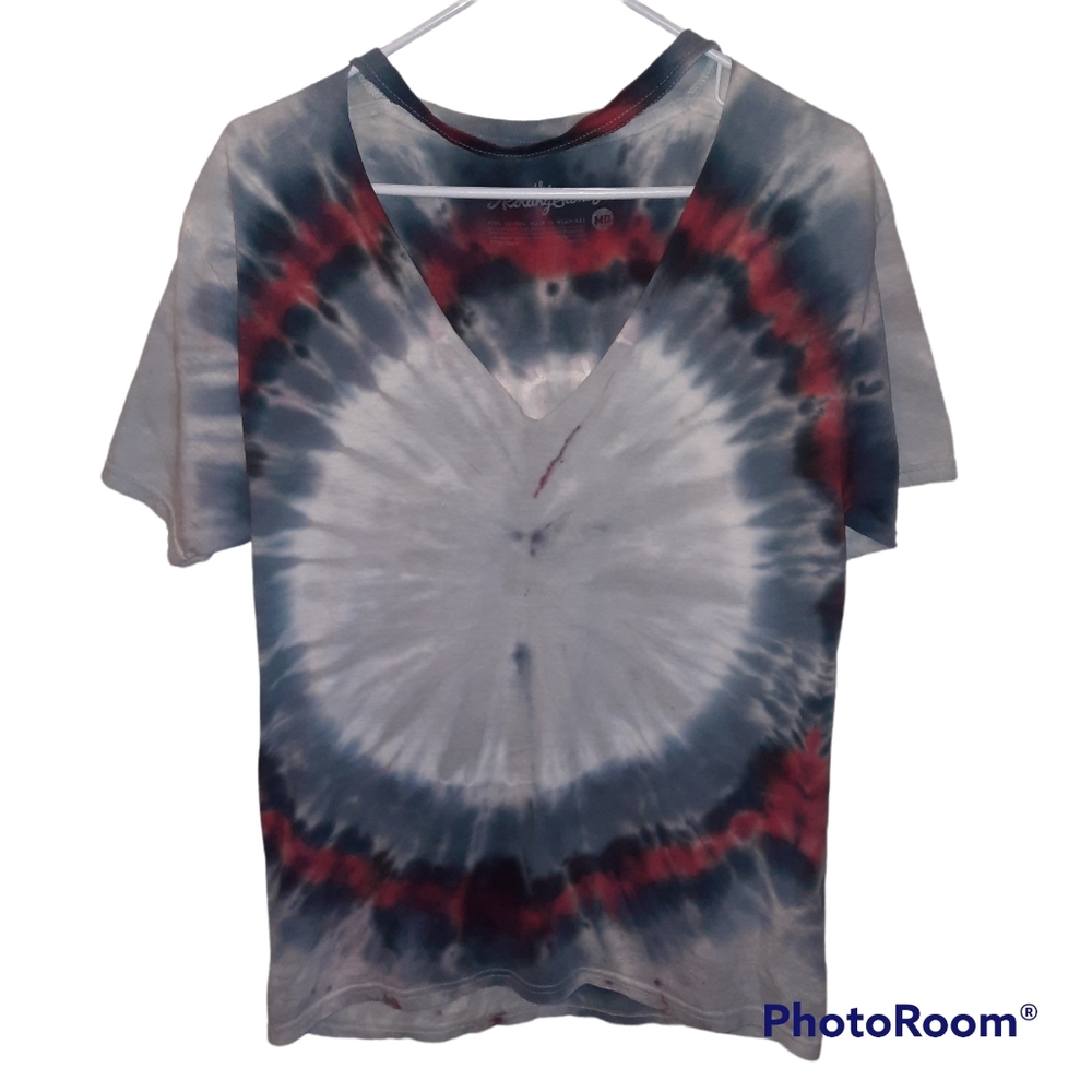 Rolling Stone Tie Dye Cut Chest Shirt